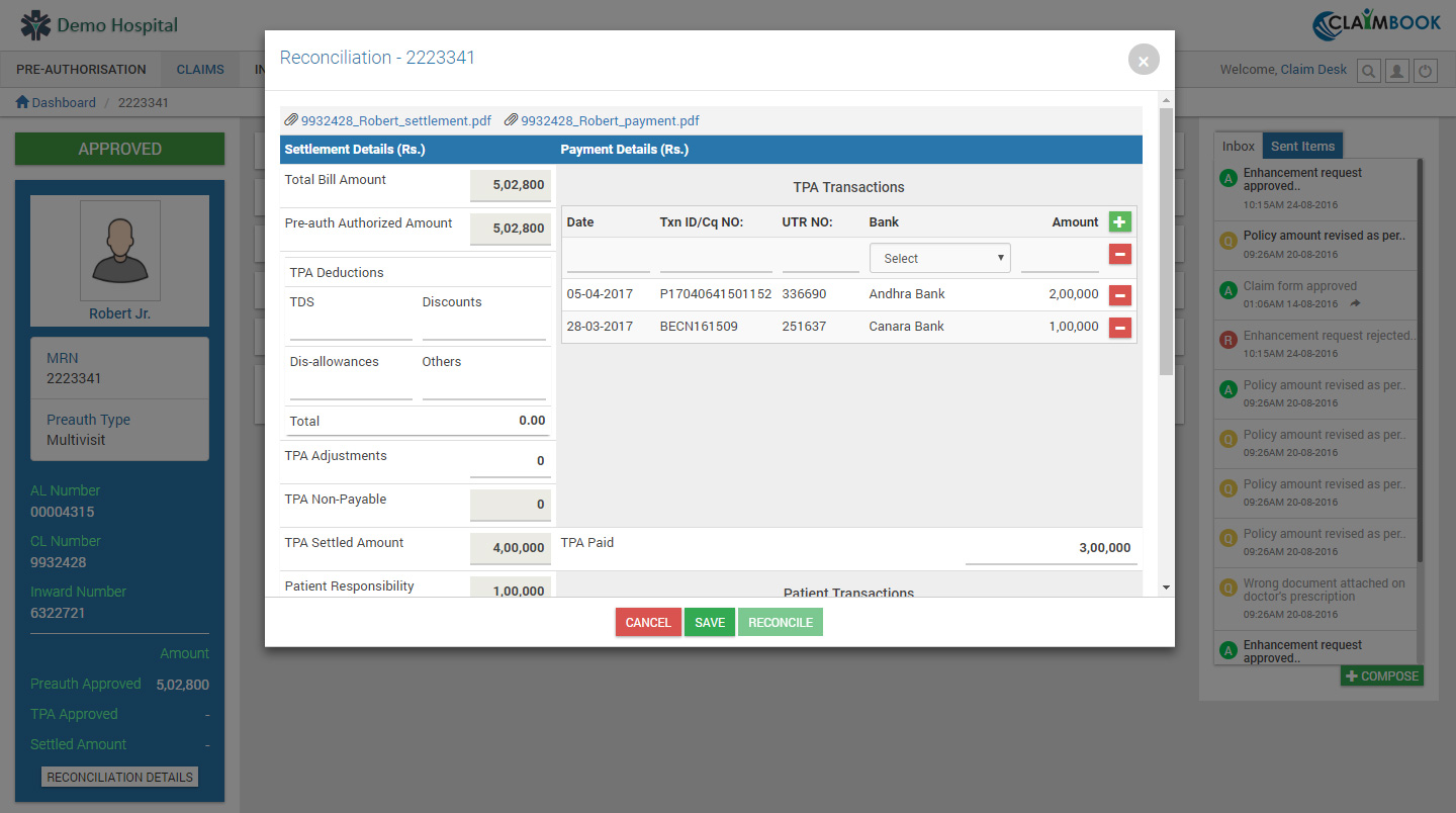Healthcare Medical Claims Processing Software